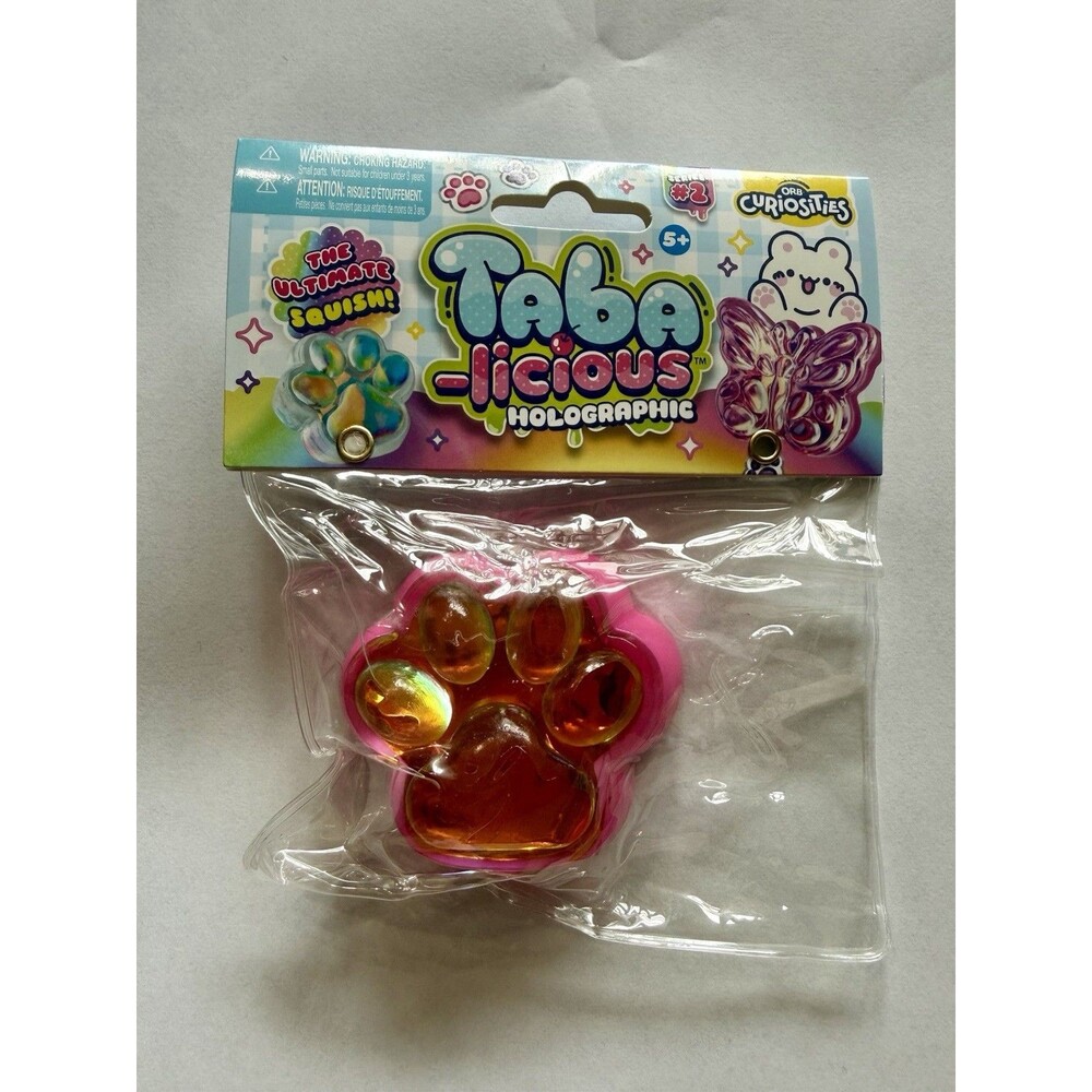 New Taba-Licious Curiosities Holographic Paw 3-Inch Squeeze Toy VIRAL  TIK TOK